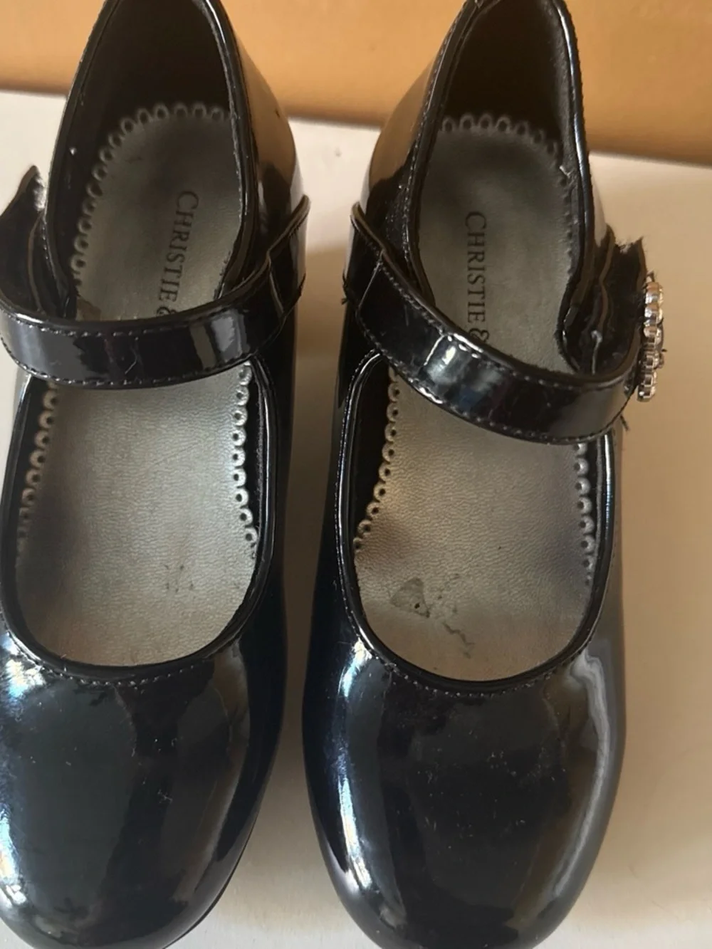 Christie Black Patent Mary Jane Dress Shoes for Kids